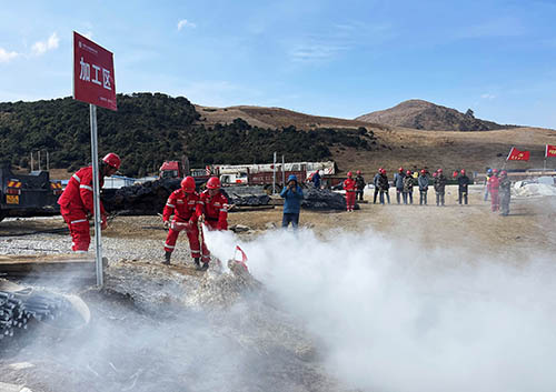 中国安能第二工程局四川凉山项目部开展防火、防汛、防地质灾害综合演练