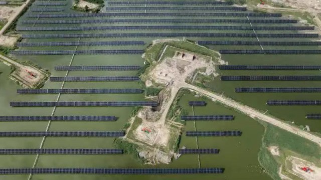 18.73MW！中石油首个水面光伏项目并网发电