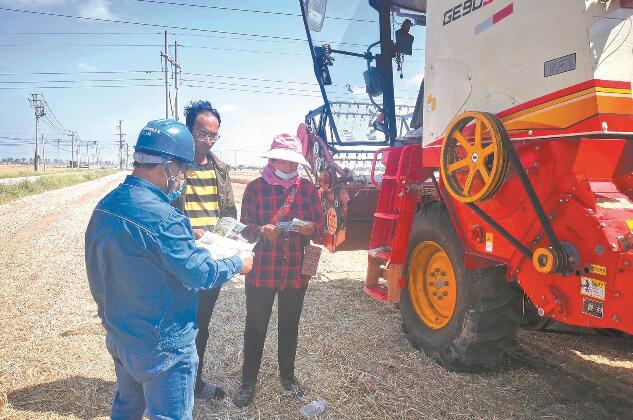 国网莱州市供电公司全过程靠前服务夏粮收储加工用电